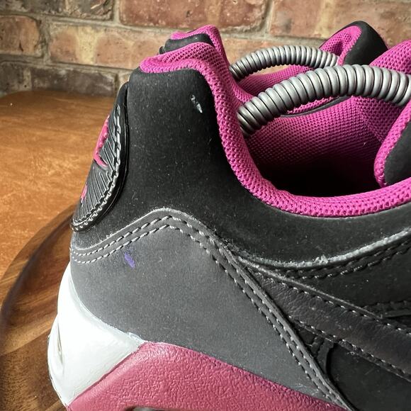 Nike Air Max Women's 8 Purple Black Lace Up Shoes Sneakers Bubble - Picture 7 of 16